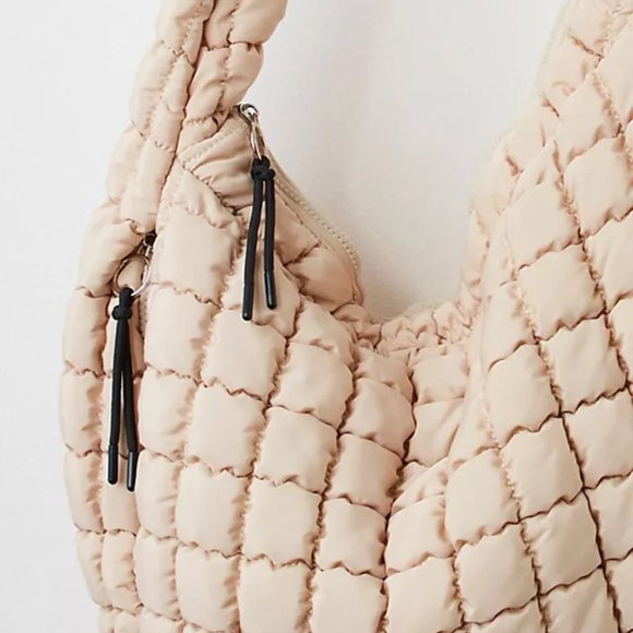 Free People FP Movement Quilted Carryall - Off White - Picture 5 of 10